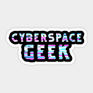 Cyberspace Geek Sticker